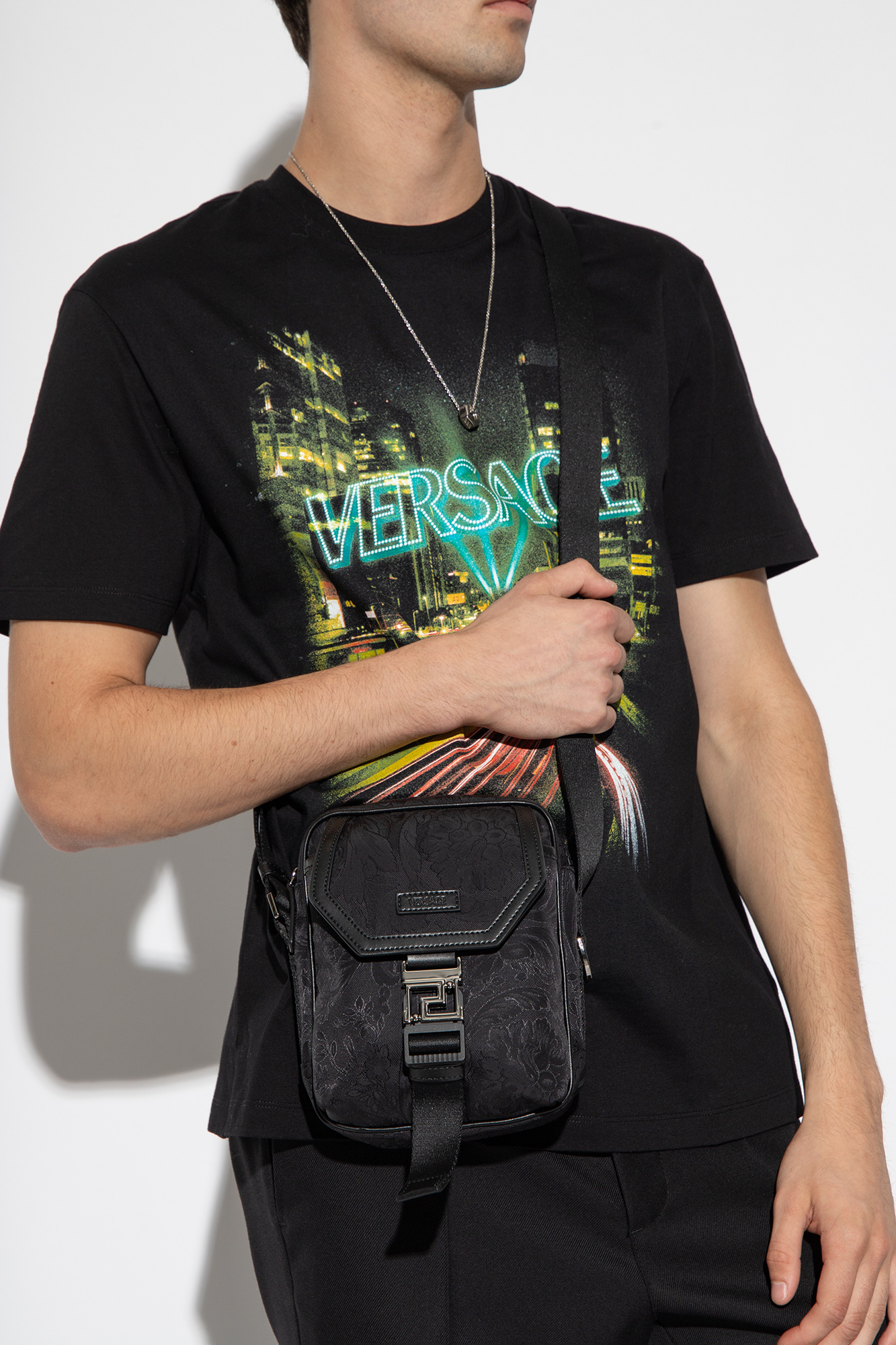 Mens versace hot sale shoulder bag